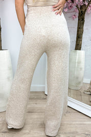 Comfy mood knitted pants - Beige