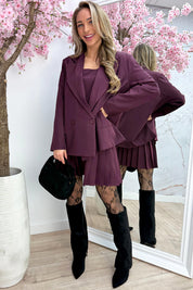 All in one co-ord dress - Bordeaux