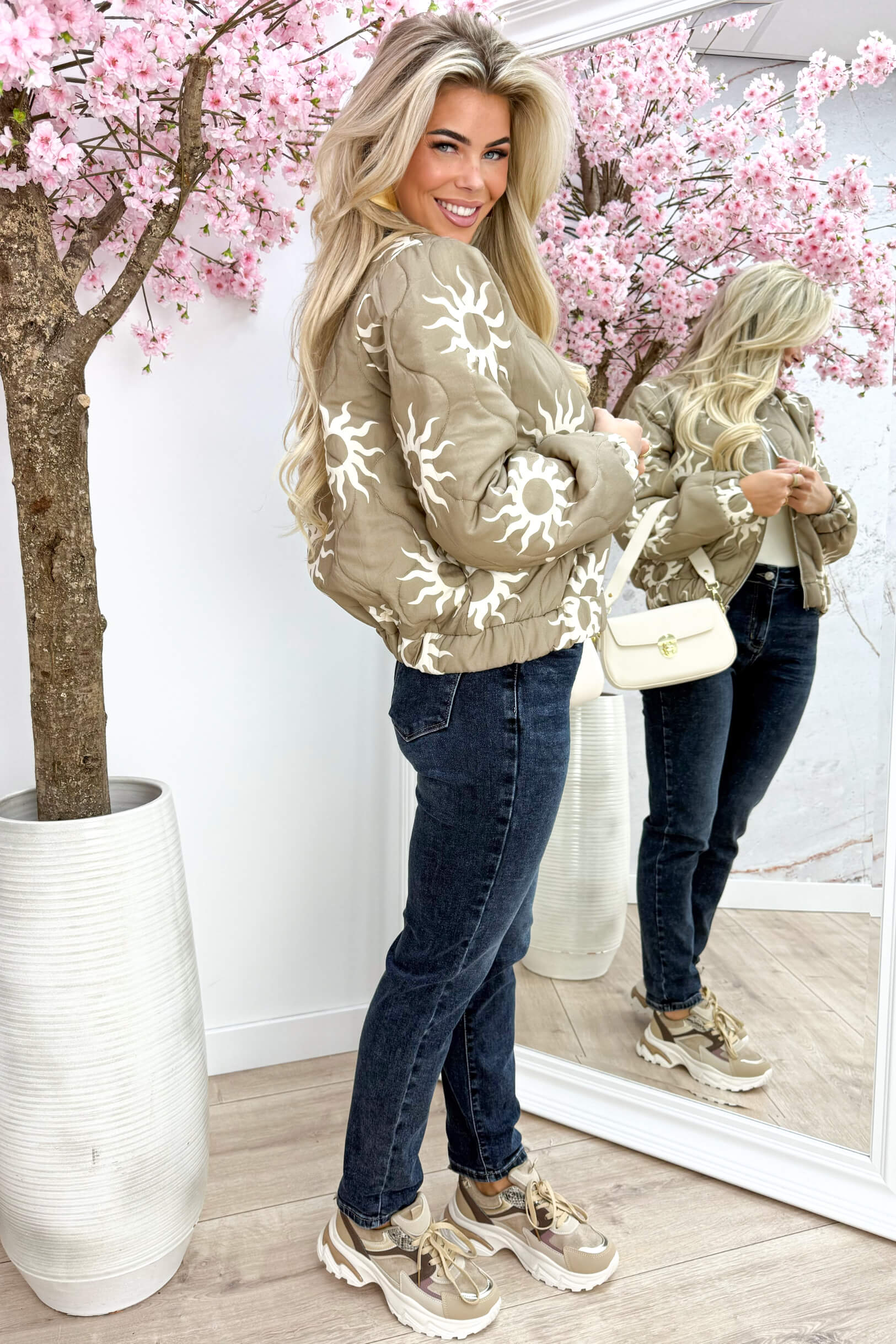 Sunny side up bomber - Taupe