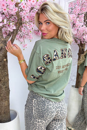 Leopard LA T-shirt - Army