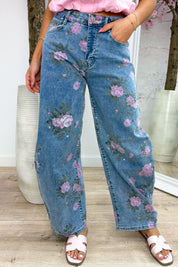 Rose balloon jeans - Jeans blue