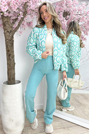Paisley party bomber - Mint