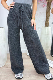 Comfy mood knitted pants - Dk. grijs