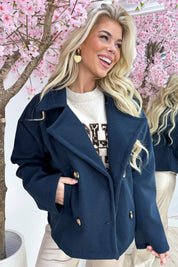 Ready for fall vilt trenchcoat - Navy