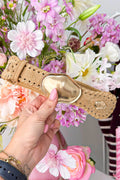 Cowgirl stretch riem - Taupe