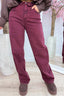 Fold me twice straight leg jeans - Bordeaux