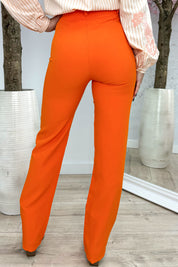 Straight leg pantalon - Oranje