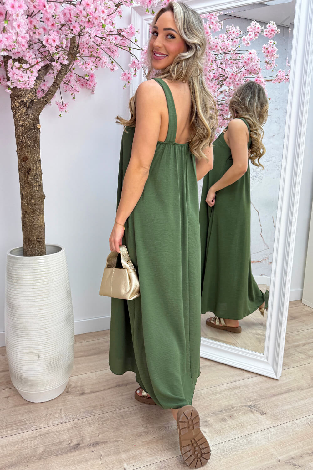 Golden hour maxi dress - Army