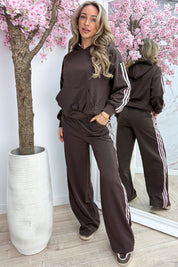 Triple stripes comfy co-ord - Bruin