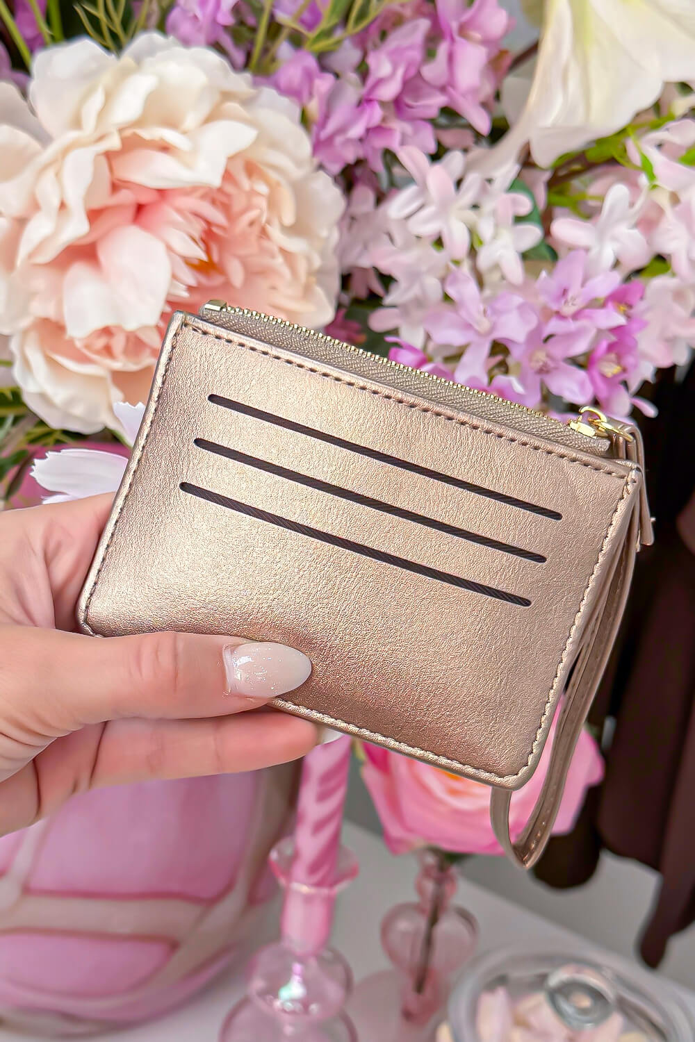 Mini card wallet - Rosé