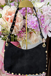 Borsa chic con borchie - Nera