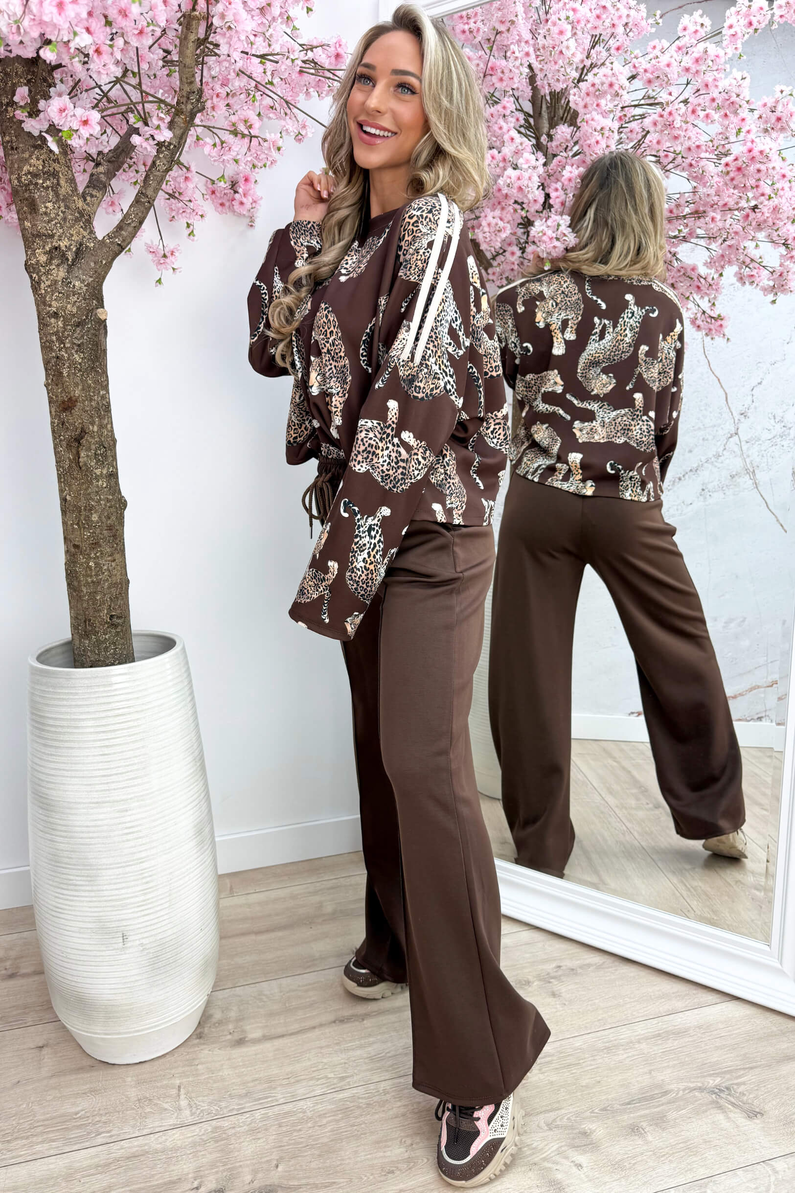 Leopard comfy co-ord - Bruin