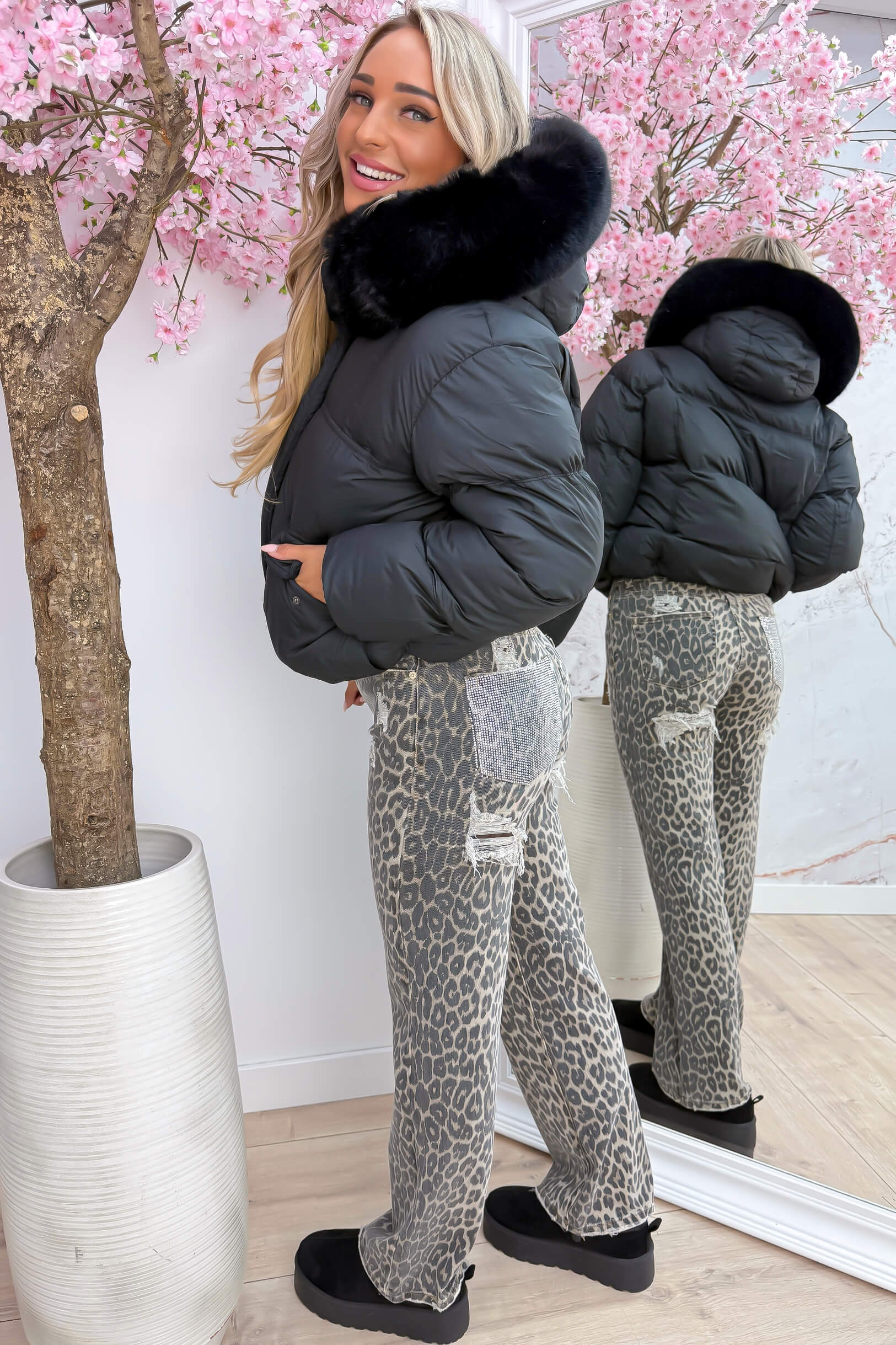 Baby it’s cold outside winterjas - Zwart