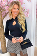 Knot your basic topje - Zwart