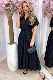 Deluxe bow dress - Zwart
