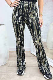 Mystery travel flair pants - Zwart