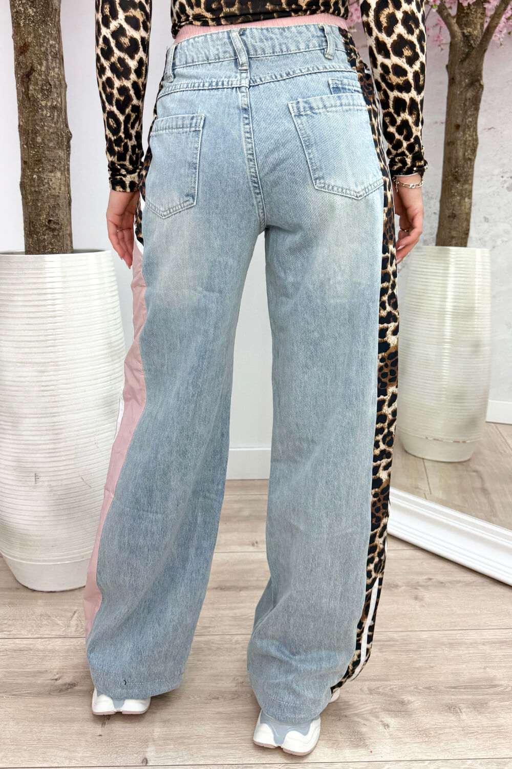 Leopard double jeans - Jeans blue