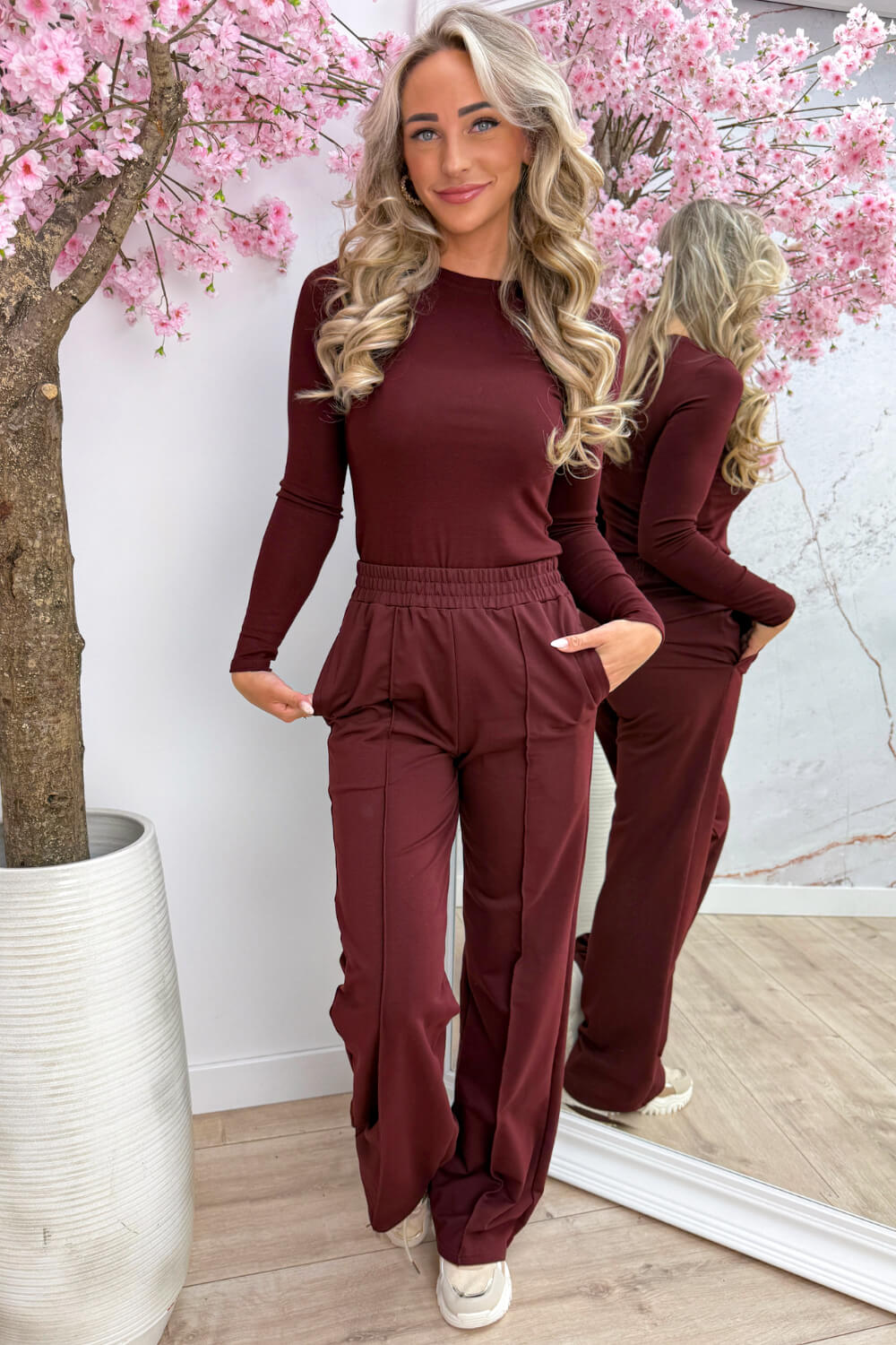 Perfect basic topje - Bordeaux