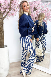 Soft trendy bomber - Navy