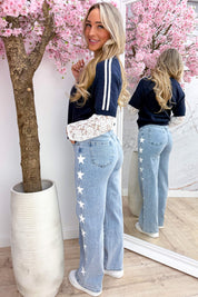 St. Tropez lace trui - Navy