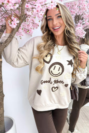 Good Vibes Sweater R50509 - Beige