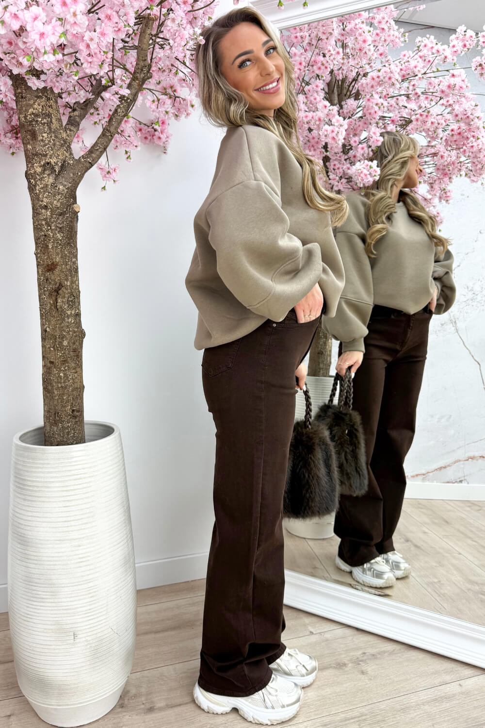 Cozy crush sweater - Taupe