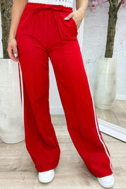 Just for you stripe pantalon - Rood