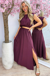 Costa co-ord - Berry purple