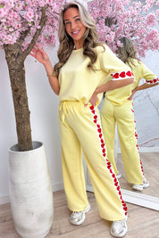 Love to lounge comfy co-ord - Geel