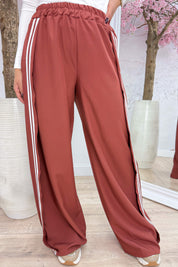 On the right track pants - Roest
