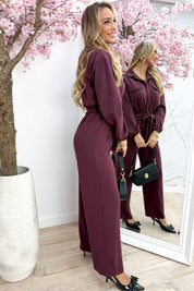 Comfy all day jumpsuit - Bordeaux