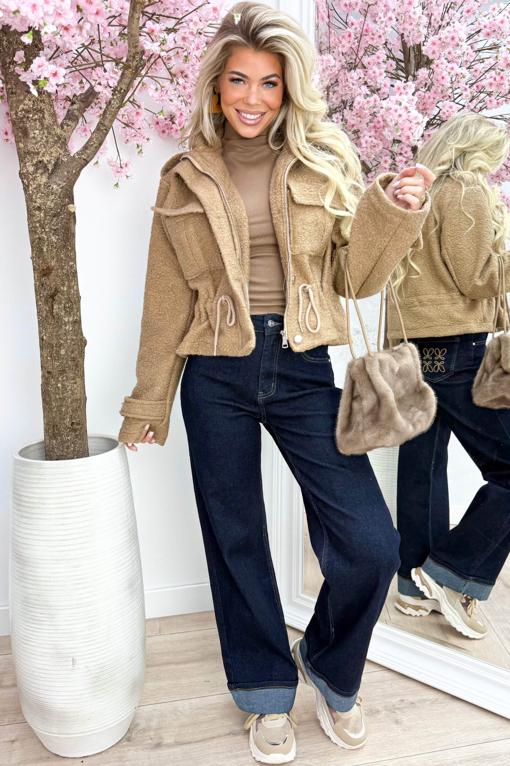 Teddy jacket - Camel