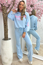 California LA comfy co-ord - Sky blue