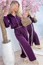 Plans can wait comfy co-ord - Berry purple