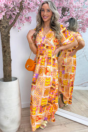 Vacation mood maxi dress - Oranje