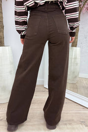 Wide leg jeans RD9091-9 - Bruin