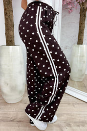 Yours to keep polkadot pantalon - Bruin