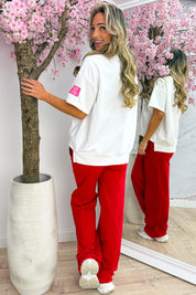 Never say never T-shirt - Wit