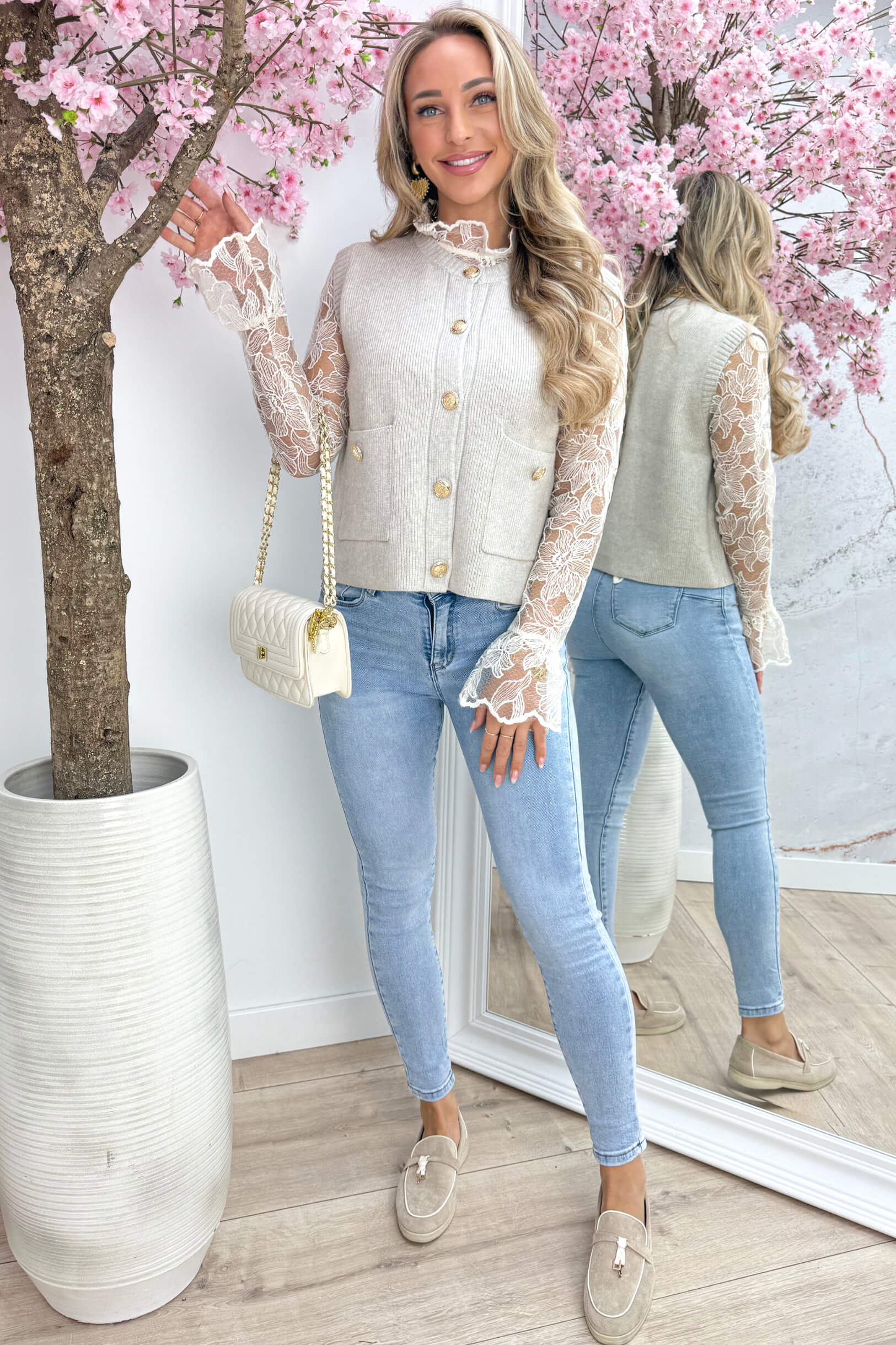 Favorite ribbed gilet - Beige