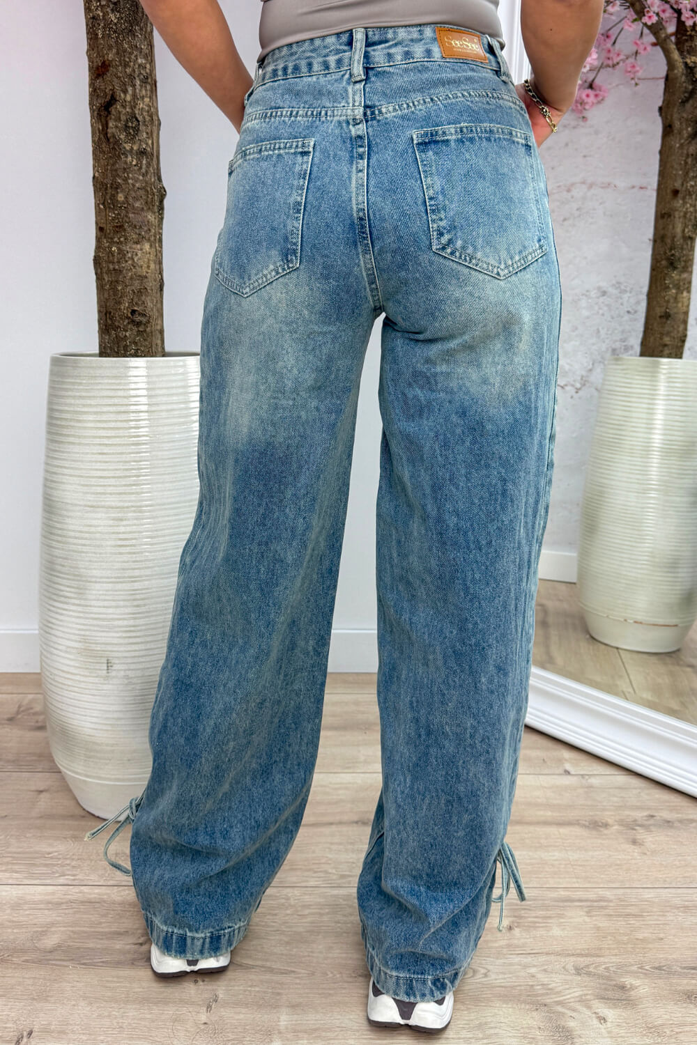 Bows wide leg jeans - Jeans blue