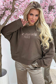Le marais paris sweater - Bruin