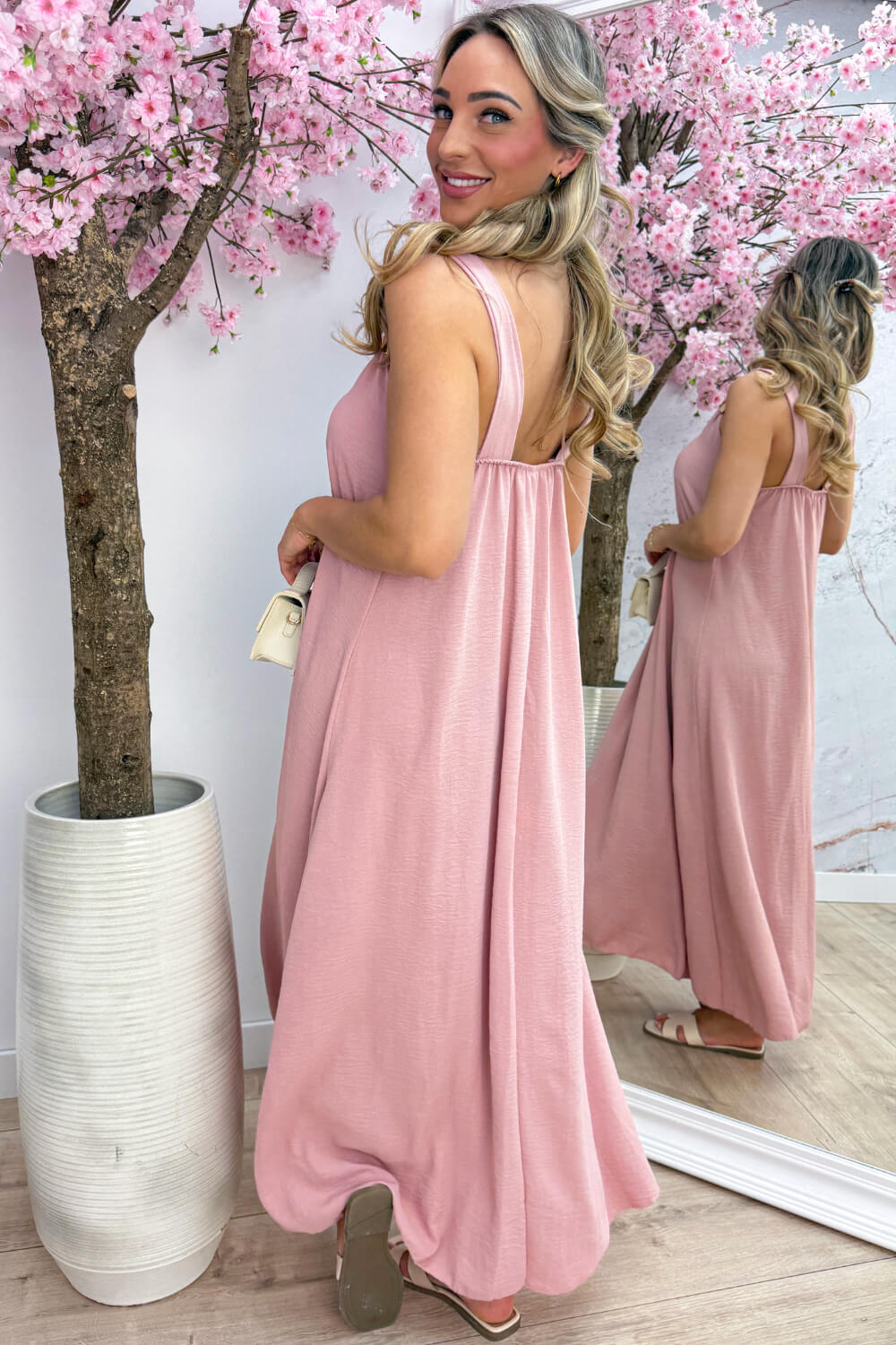 Golden hour maxi dress - Oud roze