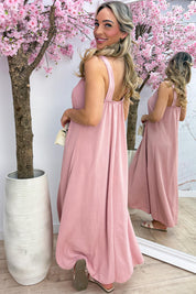 Golden hour maxi dress - Oud roze