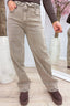 Fold me twice straight leg jeans - Taupe