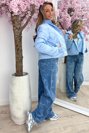 Perfect puffer jacket - Sky blue
