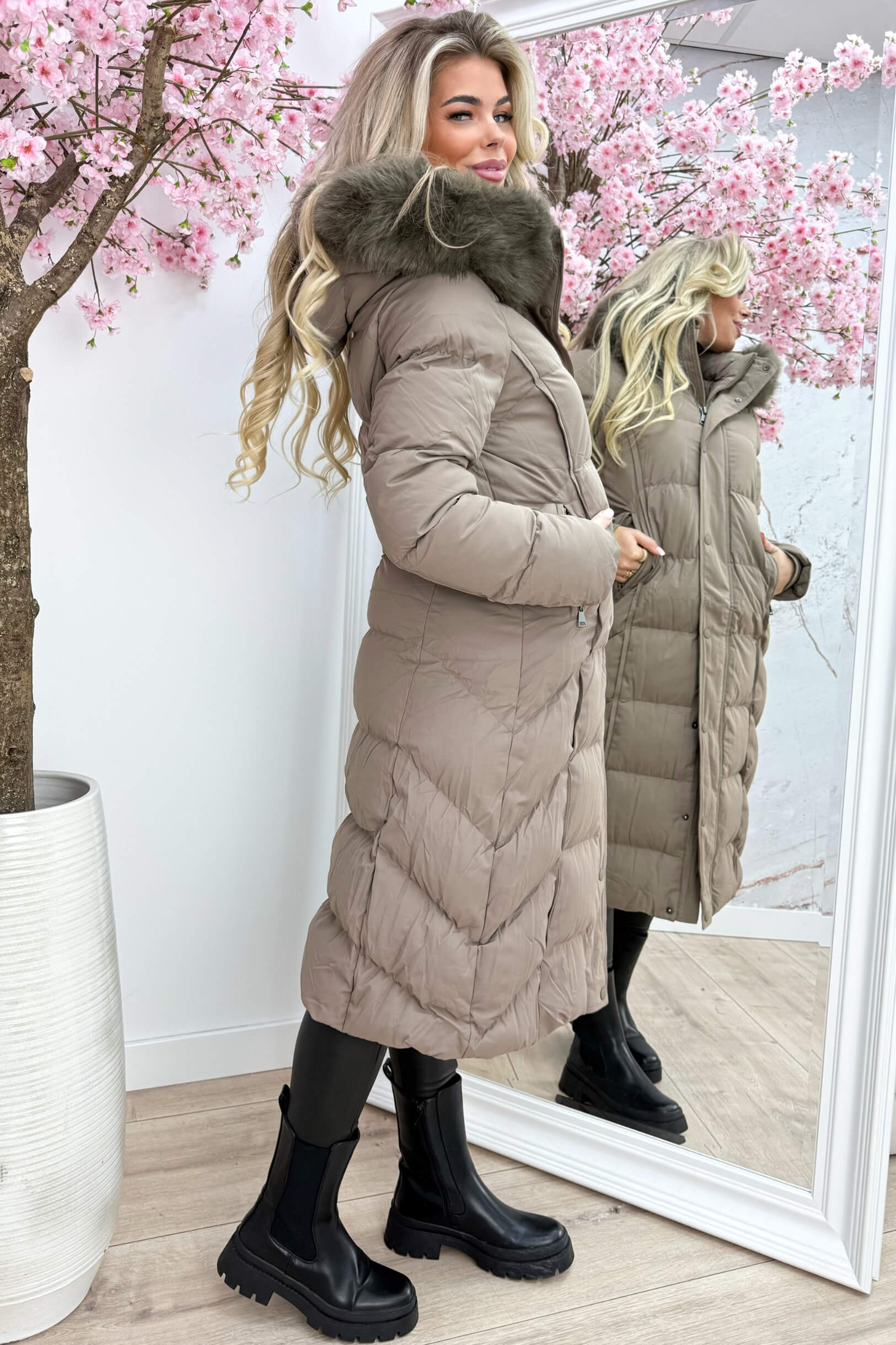 Winter wonderland winterjas - Taupe