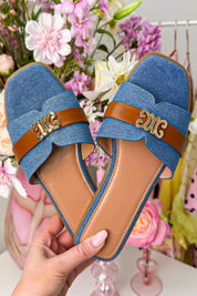 The inspired slipper - Jeans blue