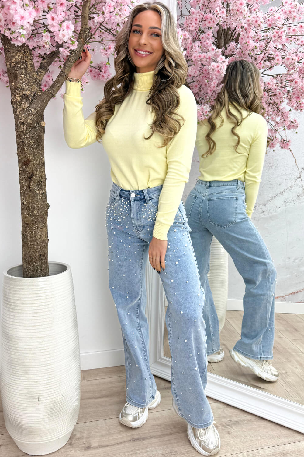 Soft coll topje - Geel