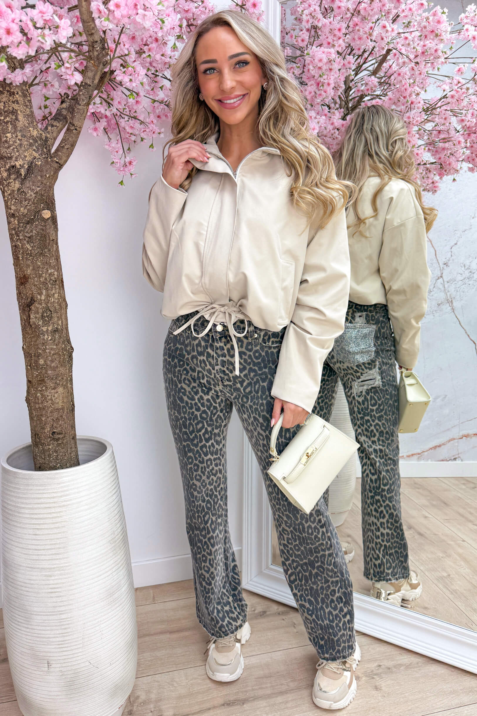 Ready set tie jacket - Beige