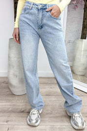 Popular diamond jeans - Geel